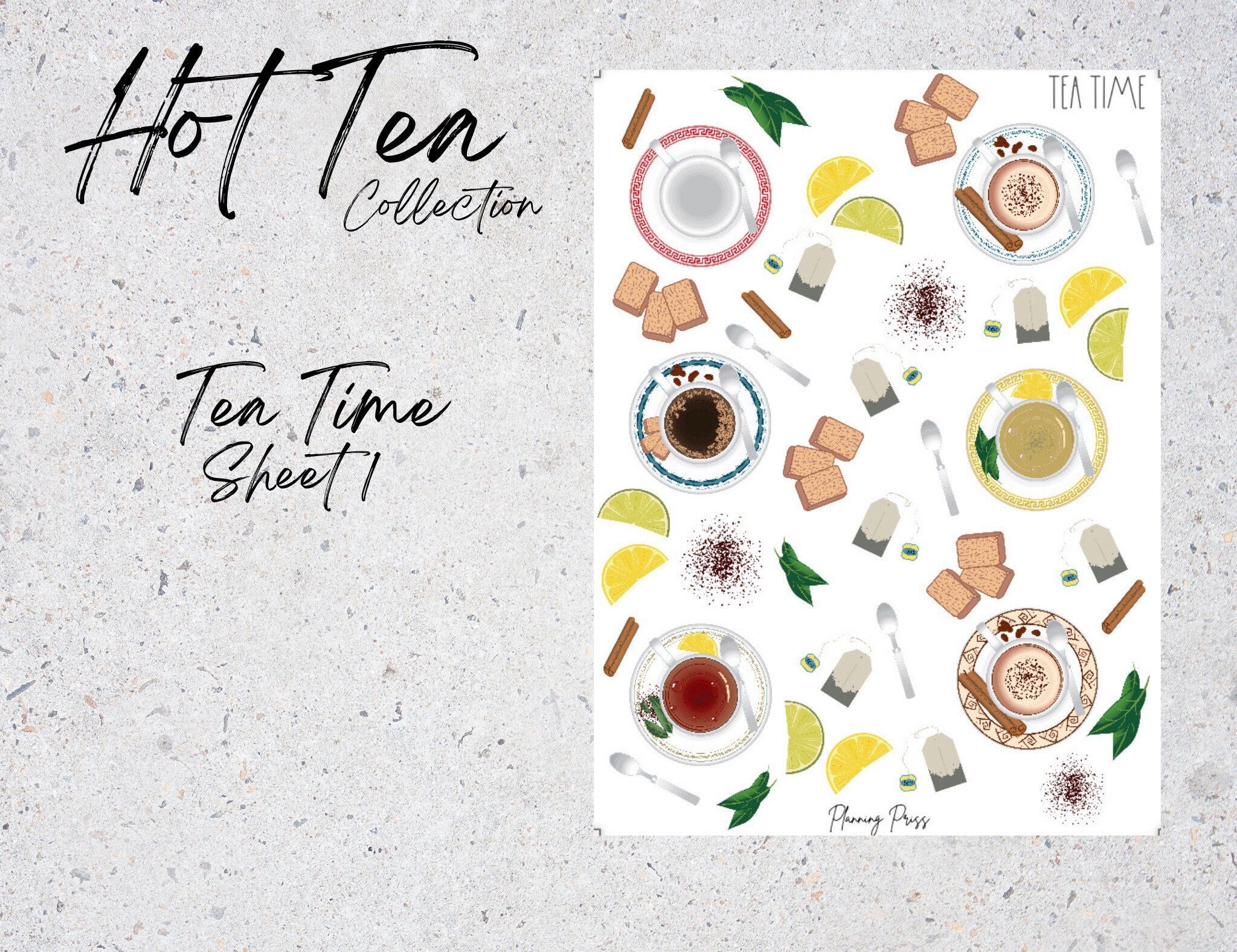 Hot Tea Sticker Collection - Etsy