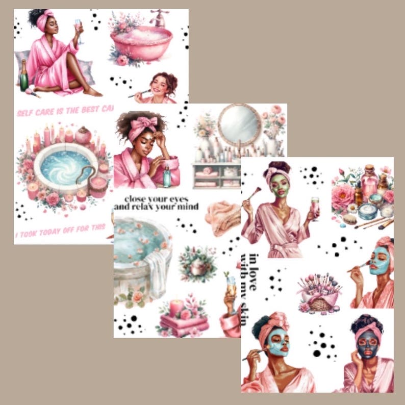 Self Care Sticker Pack - Etsy