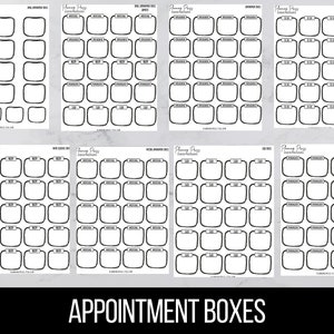 Appointment Functional Boxes Sticker Sheet