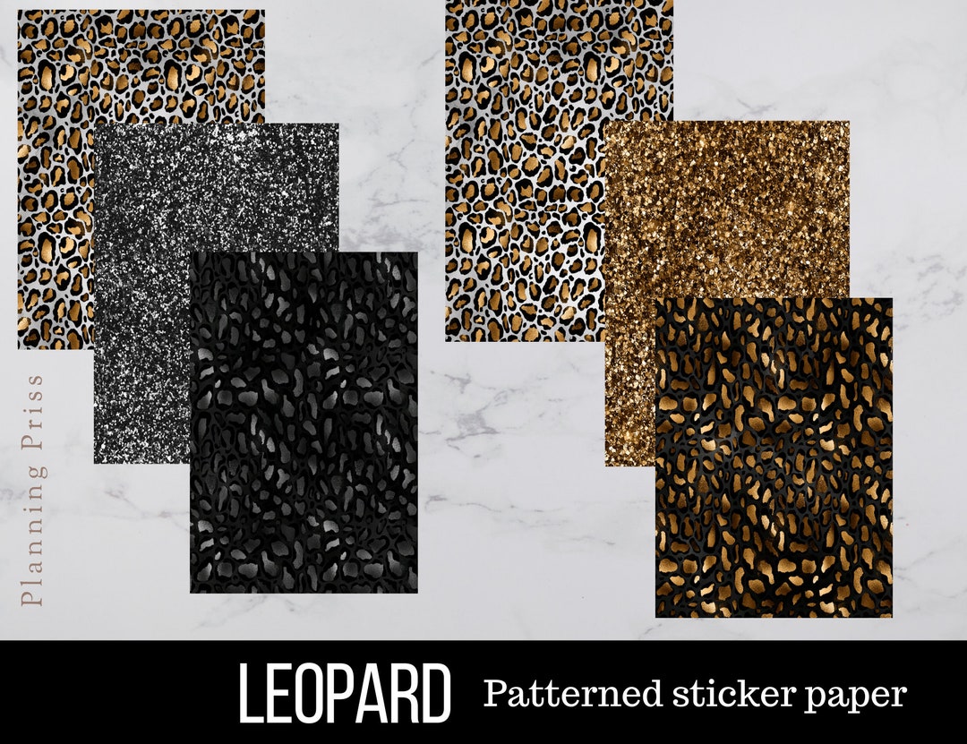 Leopard Print Patterned Sticker Pack - Etsy