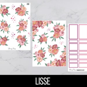 Lisse Floral Deco Sticker Kit/ Spring Floral Deco/Kiss cut stickers