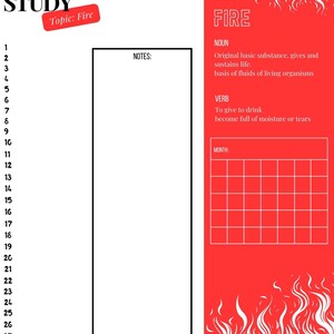 FIRE-Scripture Journal Study/Bible topical study/ Faith based Christian study