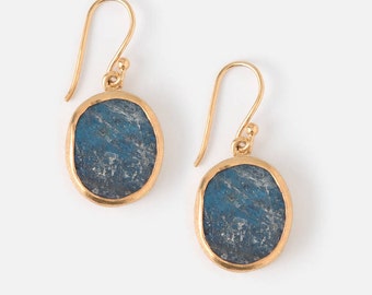 Labradorite earrings - Raw Labradorite earrings - Rough Labradorite earrings - Raw Labradorite - Rough Labradorite