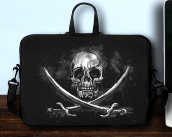 Laptop Shoulder Bag 15.6 Inch Smoking Skull Briefcase Protective Bag Laptop Shoulder Bag 15.6 Inch Smoking Skull Briefcase Protective Bag