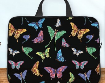 Butterfly Laptop Bag With Handles Colorful Women Computer Case or Laptop Sleeve From 10 to 17 Inches Pretty Alt Gift for Teenage Girl Etsy
