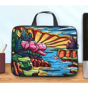 Colorado Laptoptasche, mit dem Southwest Landschaft bedruckte Neopren-Hülle mit Griffen, bunte Tablet- oder Laptophandtasche 10 bis 17 Zoll