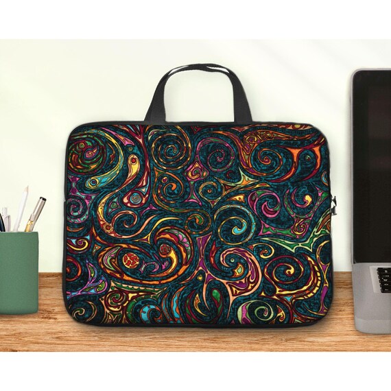 Abstract Padded Zip Pouch Abstract Padded Zip Pouch
