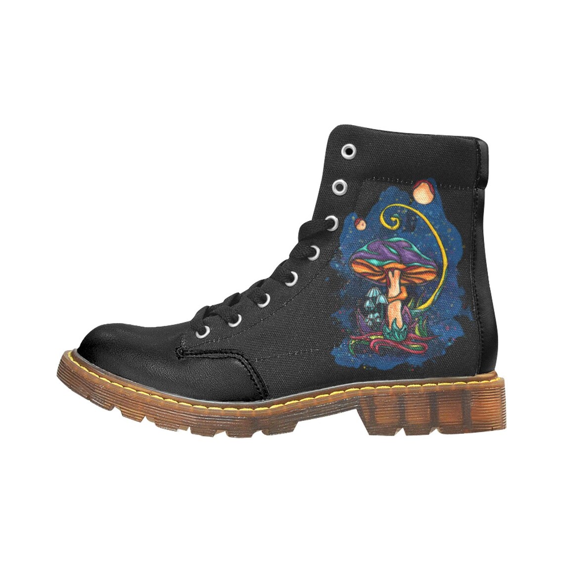 mushroom leather boots