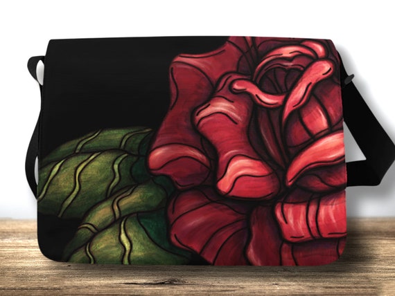 flower messenger bag