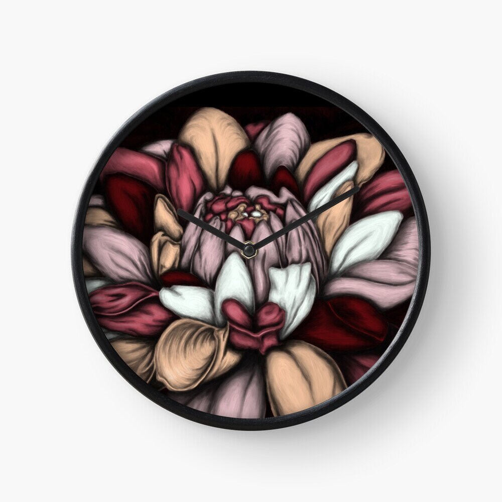 Horloge Murale Fleur
