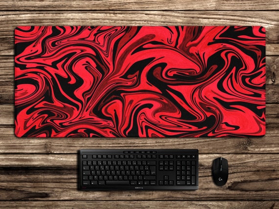 Red and Black Abstract XXL Mousepad, Liquid Marble Mouse Pad for Laptop  Desk Decoration, Punk Rock Desk Mat for PC Gamer Setup Decor -  Ireland