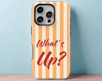 Funny phone case, Striped tough case for iPhone 17 Pro Max to 11, Galaxy S25 to S21 and Pixel series, Quirky accessory for friend gift