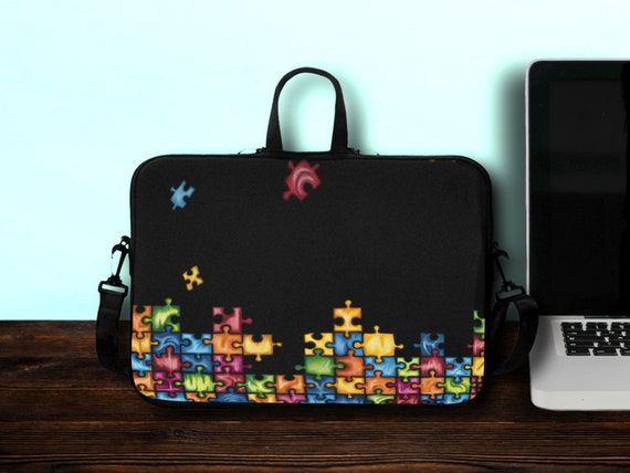 Buy Pochette Ordinateur Imprimée Puzzle Arc-en-ciel, Sac à Bandoulière En  Néoprène De 10 à 17 Pouces, Sac De Transport PC Portable Ou Tablette Online  in India 