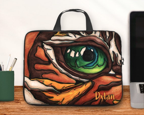 Tiger Laptop Bag With Handles Neoprene Laptop Sleeve From 10 to 17 Inch Wild Animal Personalized Gift for Young Men Etsy Canada