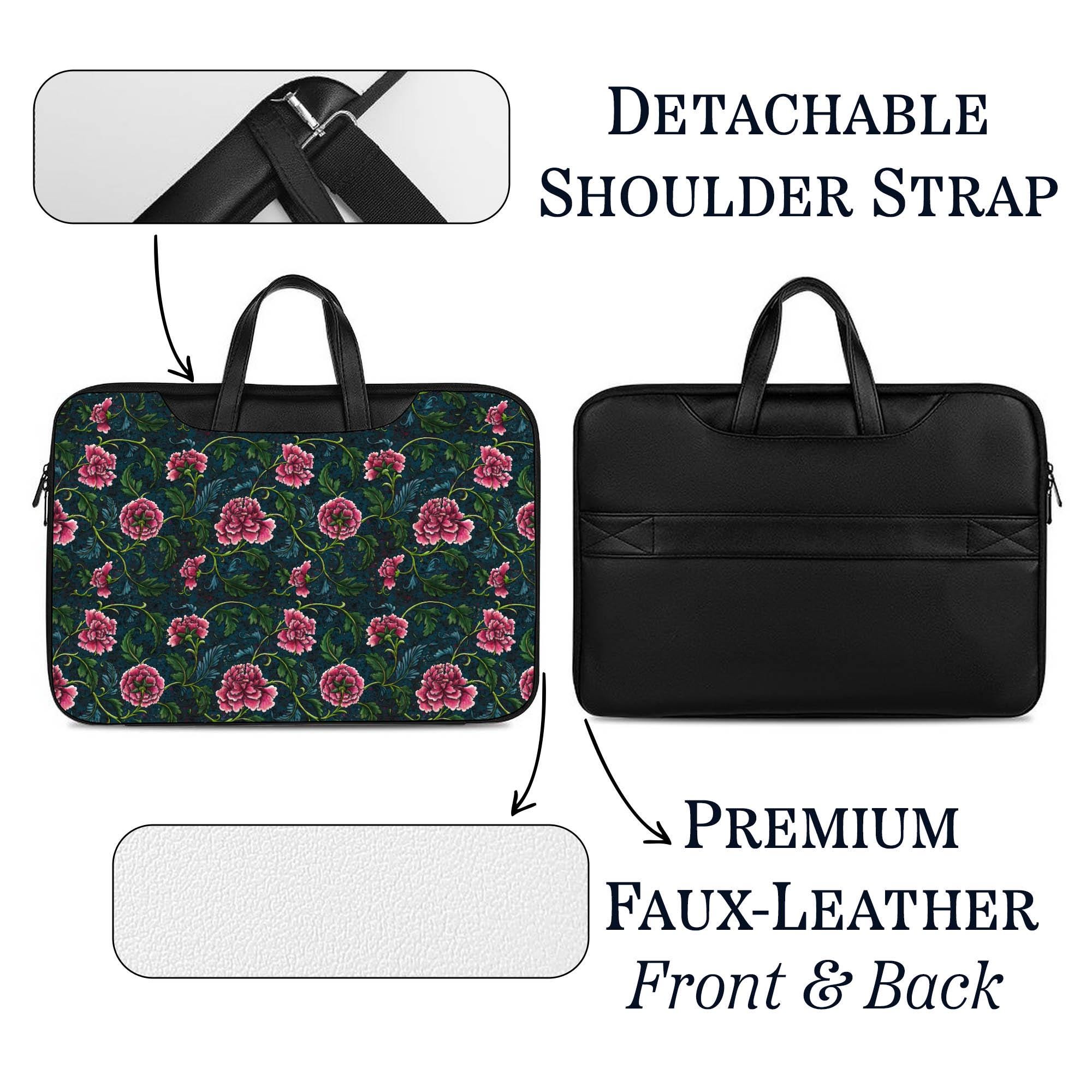 Sac Ordinateur Femme, Léger Sac à Bandoulière Sac Cartable Porte