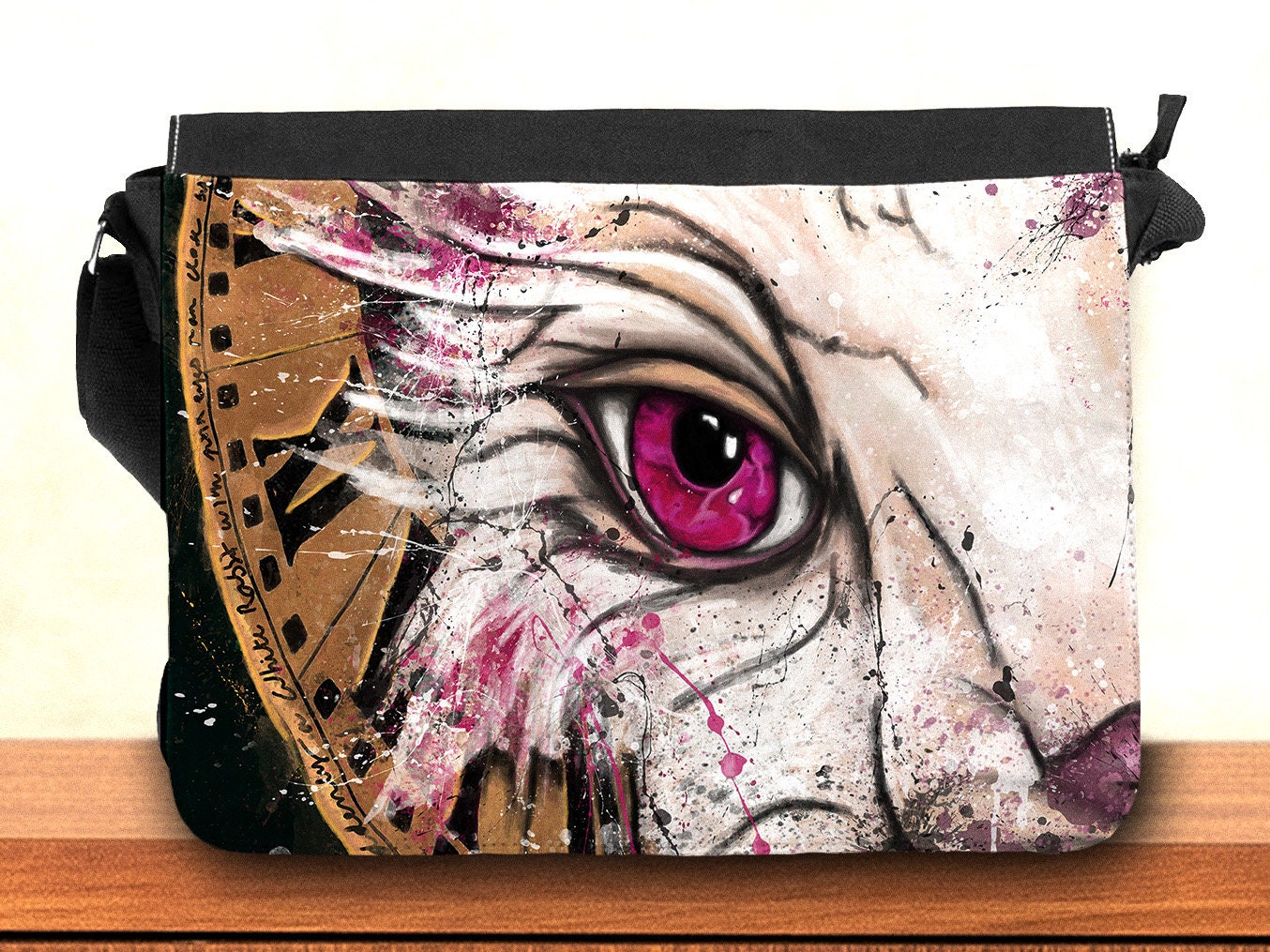 White Rabbit Alice in Wonderland Bag, Artistic White Rabbit Nylon ...