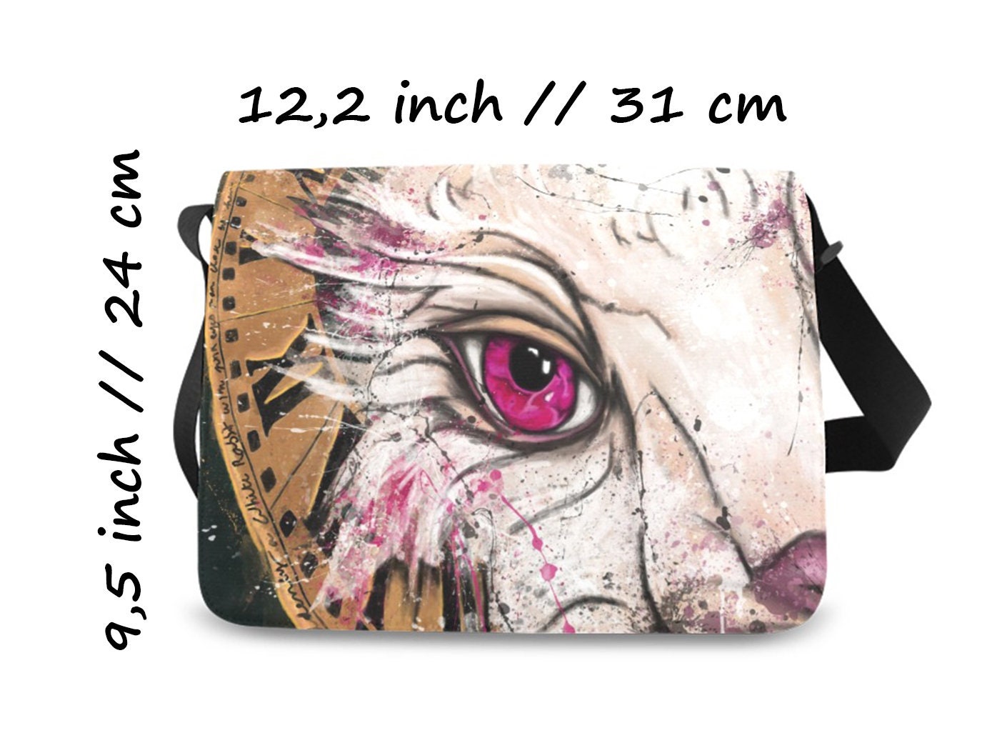 White Rabbit Alice in Wonderland Bag Follow White Rabbit | Etsy