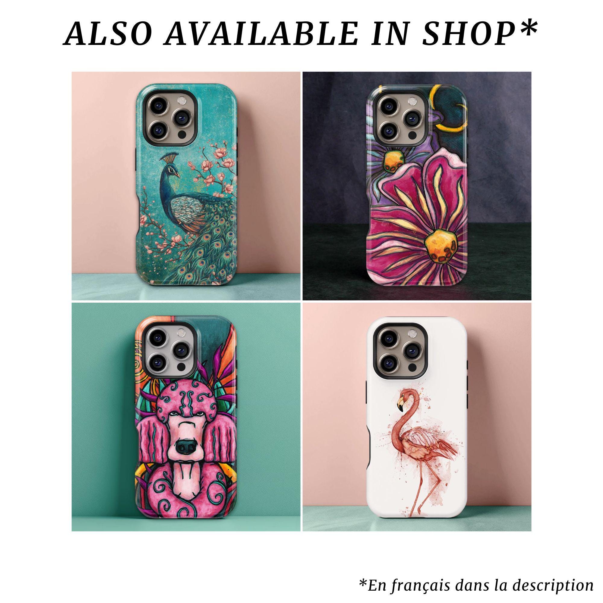Peacock Phone Case for iPhone 17 to 11, Galaxy S25 to S21 and