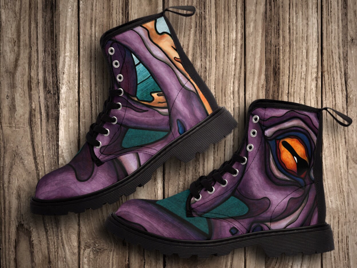 canvas walking boots