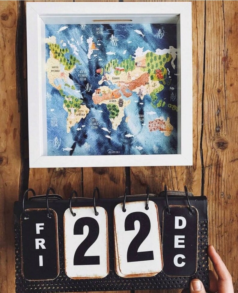 Shadow Box Bank Adventure Fund Travel Fund Travel Piggy Etsy