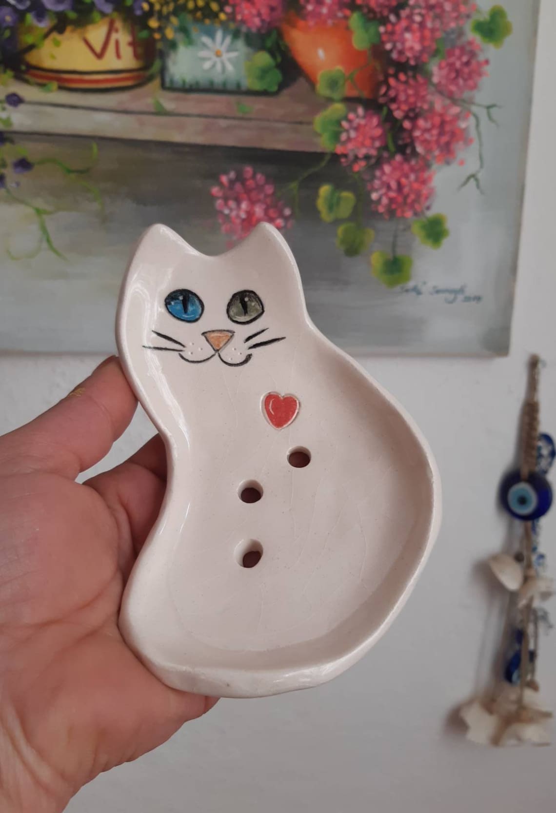 Ceramic soap dish cat soap dish ceramic soap holder Etsy