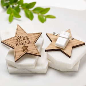 Star Baker Wooden Badge Bake Off Brooch