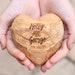 The Original Engraved Olive Wood Heart - Valentines Gift - Personalised 5th Anniversary Gift for a Couple - Wedding Gift Wife or Girlfriend