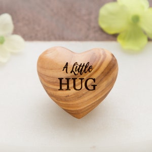 A Little Hug, Tiny Hug Token, Olive Wood, Isolation Gift, Missing You Gift, Thinking of You at Quarantine