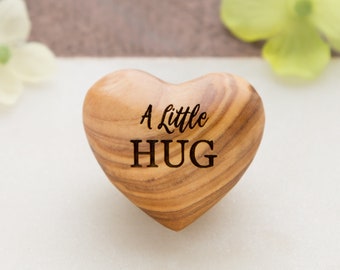 A Little Hug, Tiny Hug Token, Olive Wood, Isolation Gift, Missing You Gift, Thinking of You at Quarantine