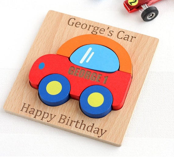 personalised wooden car