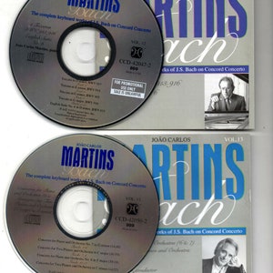 Martins Bach: volume 12 and 13 CDs; Joao Martins