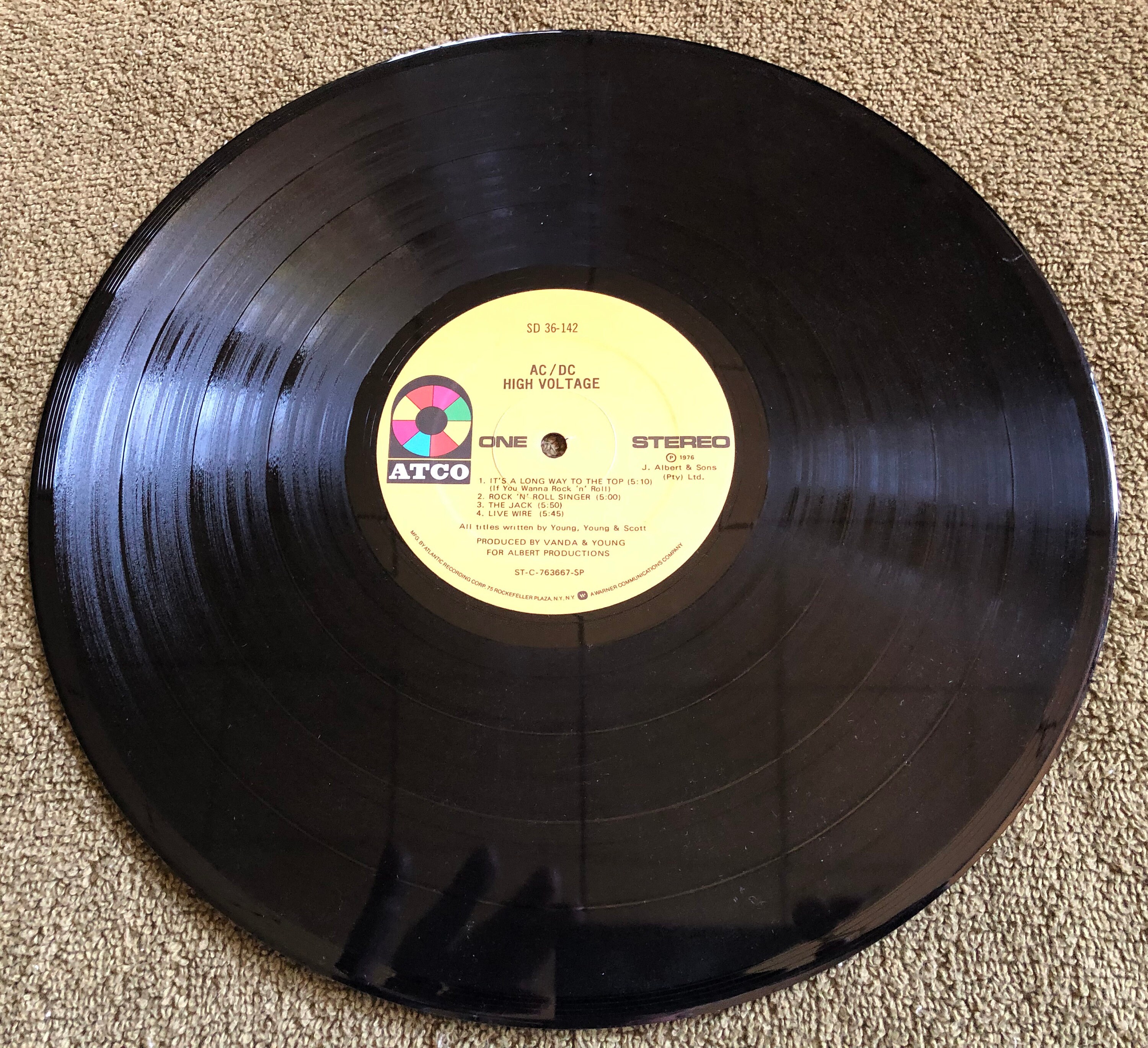 AC DC High Voltage First International Release LP (vinyl) - Etsy