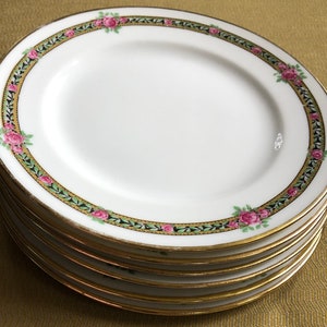 Charles Ahrenfeldt Limoges Patented Depose&#39; B&B/dessert plates (6)