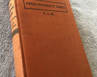 India Without Fable, 1942 hardback book