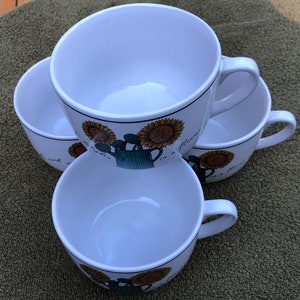 Riviera Van Beers by Signature jumbo mugs (4), for gardeners
