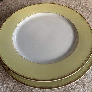Mikasa Primrose Yellow large dinner plates (2)