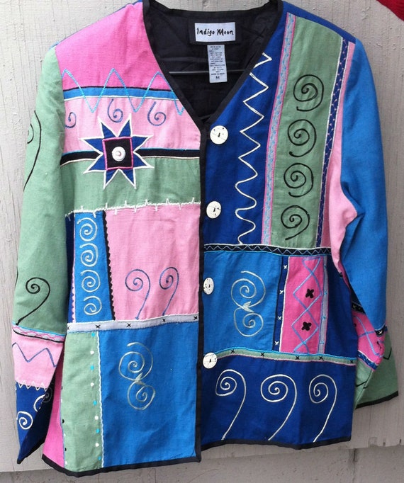 2 Indigo Moon embroidered jackets, size M - image 4