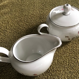 Royal Duchess Bavaria sugar bowl and creamer