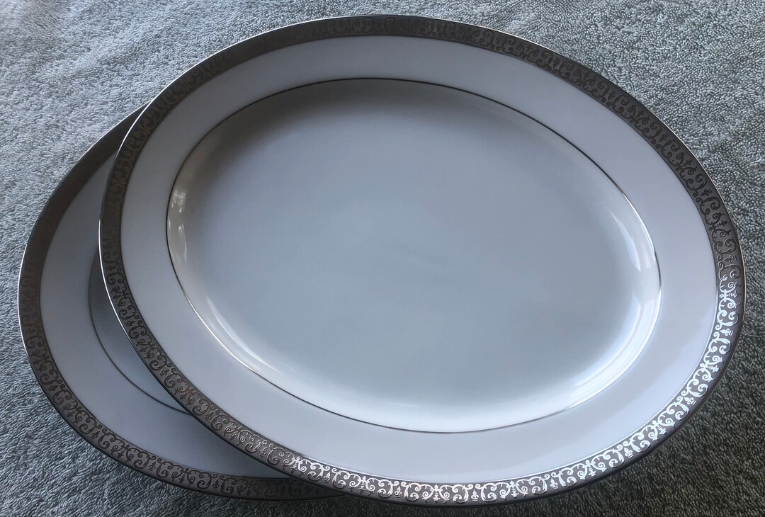 Platinum Buffet Royal Gallery Oval Platters 2 Etsy
