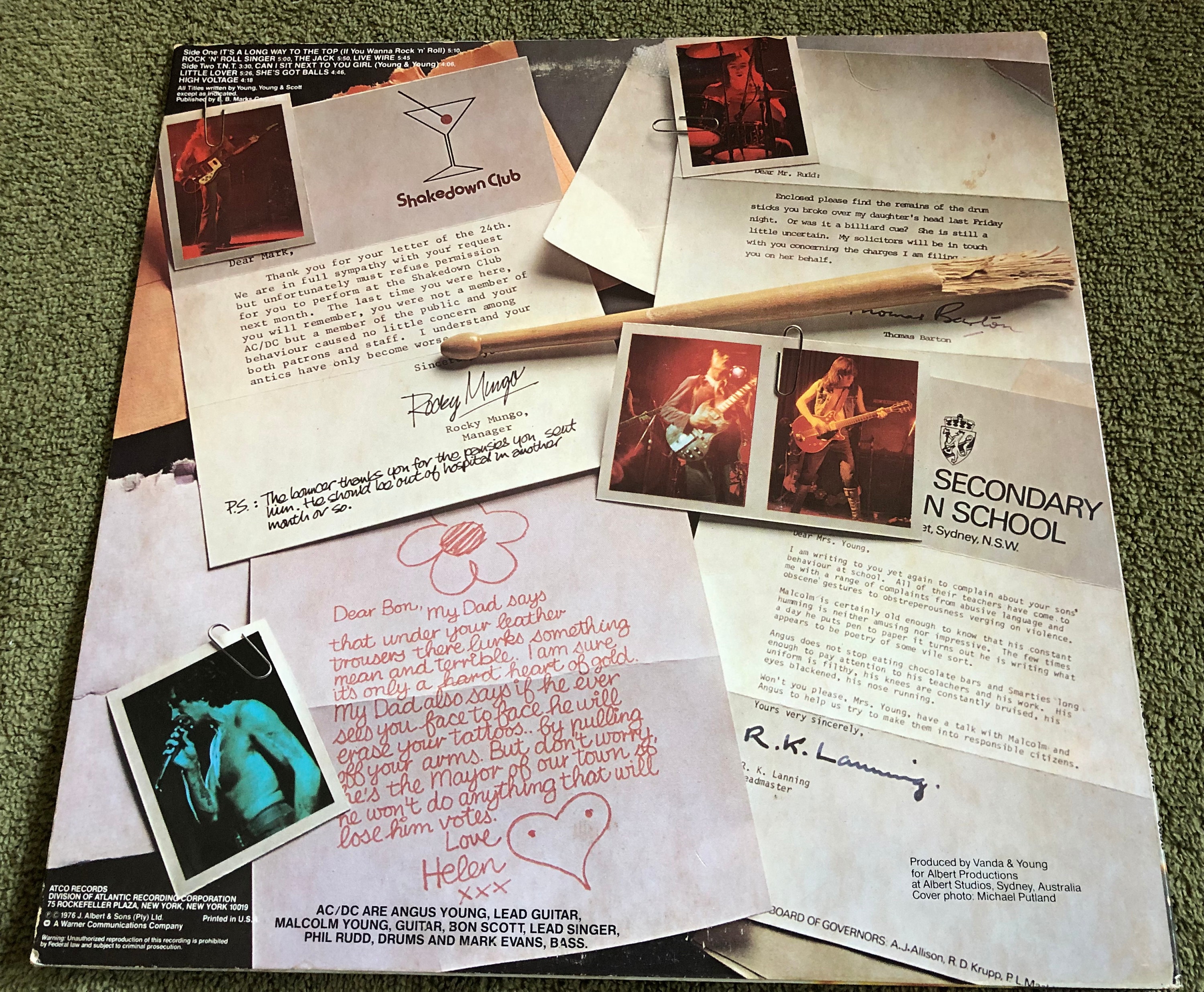 AC DC High Voltage First International Release LP (vinyl) - Etsy