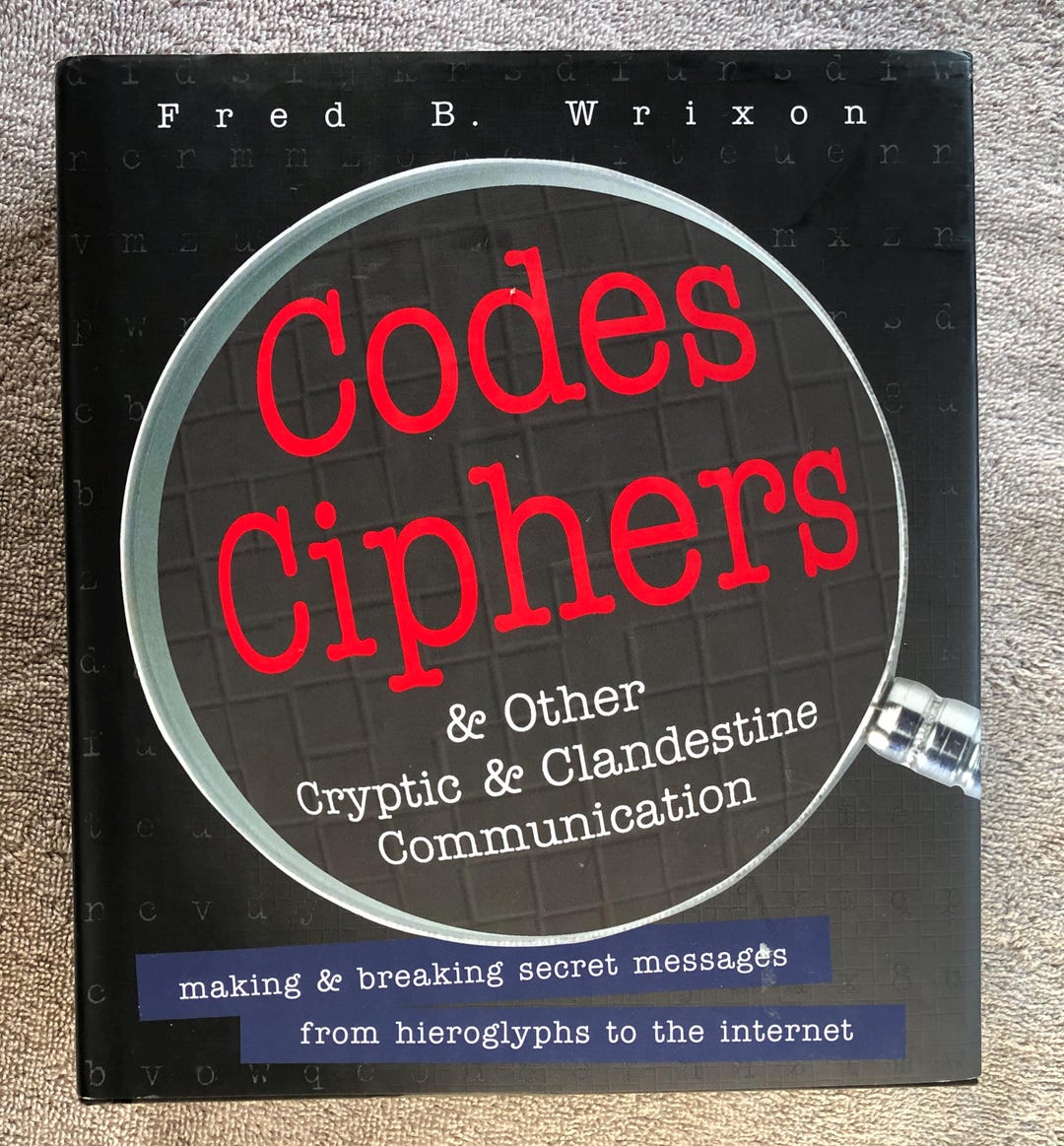 Codes Ciphers & Other Hardback Book - Etsy