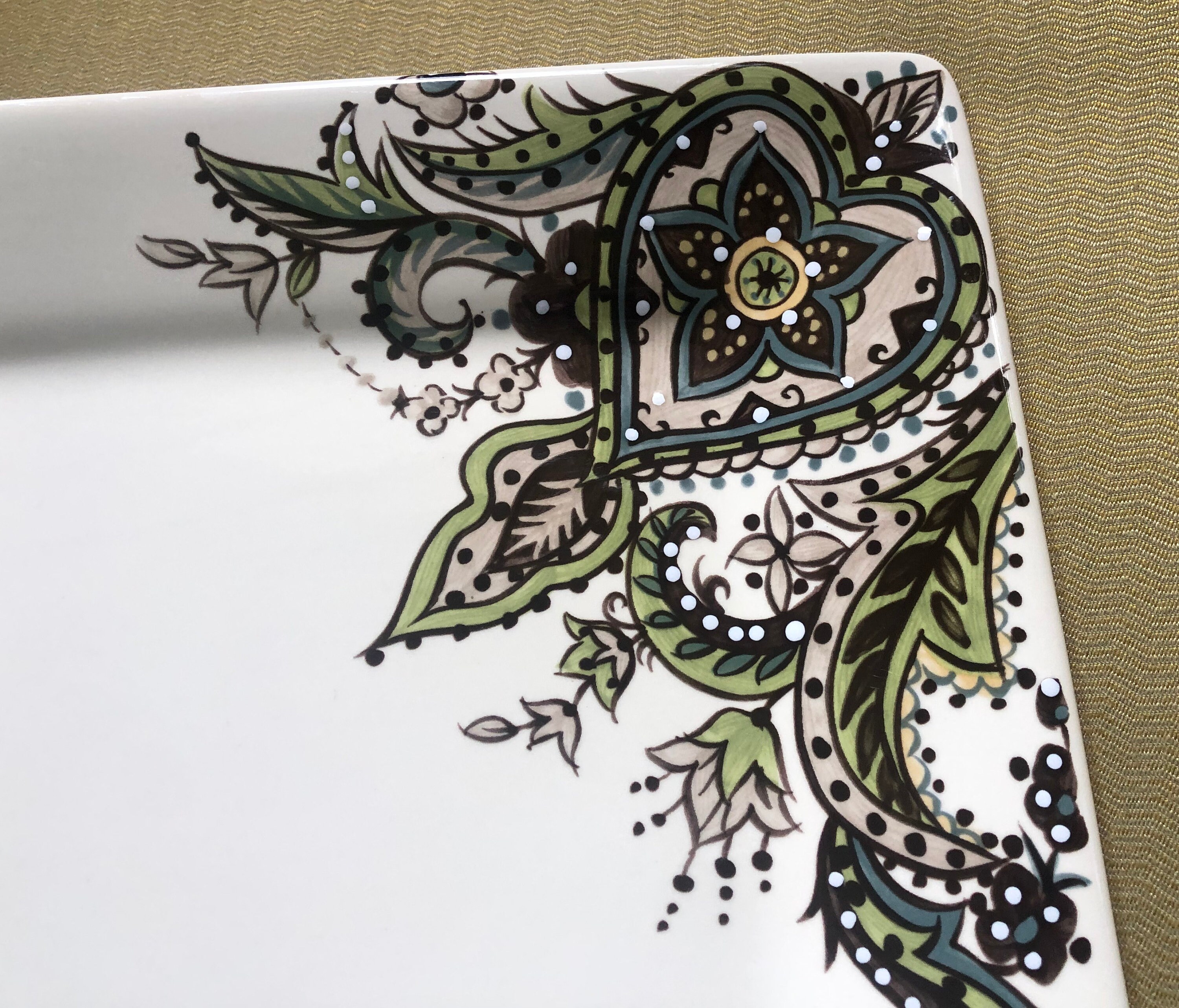 Tabletops Gallery Angela Square Dinner Plates 4 Etsy