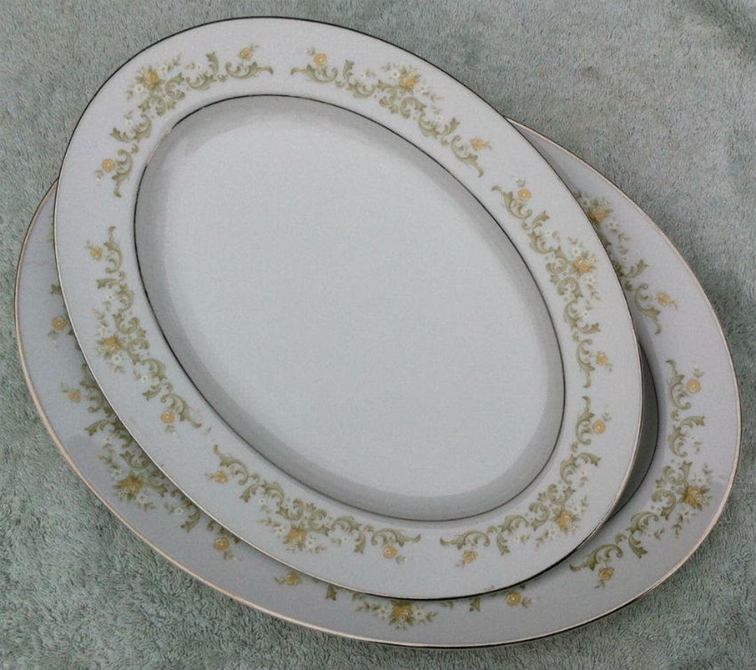 Two 2 Town House Fine China Japan Regal 3090 Platters unused Etsy