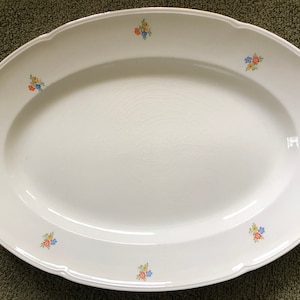 Denmark floral oval platter