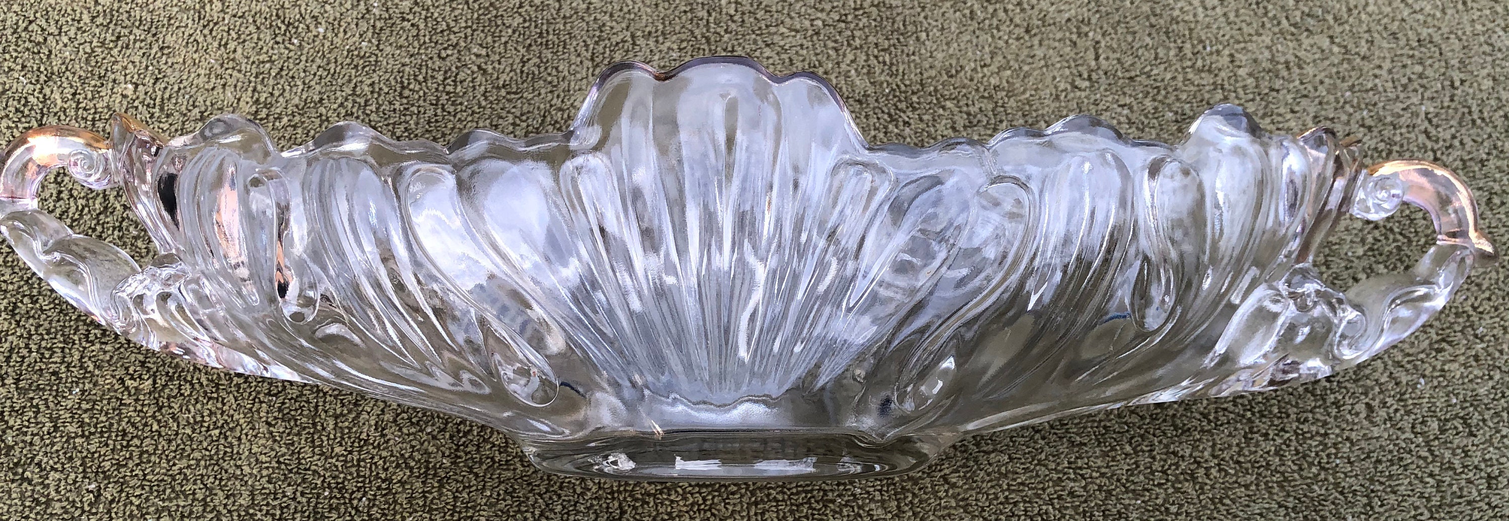 Ornate glass fruit bowl/centerpiece Etsy