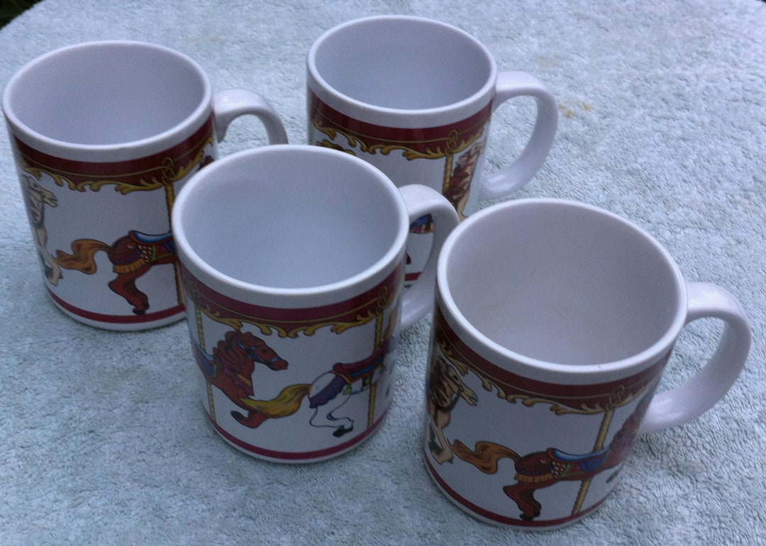 Carousel Mug Set (4) - Etsy