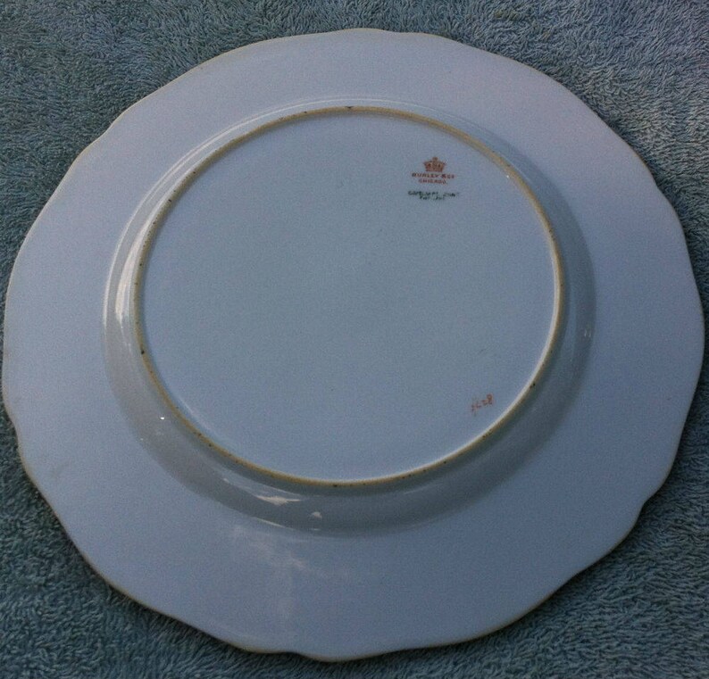 Burley & Co. Chicago Copeland England 2 Dinner Plates Etsy