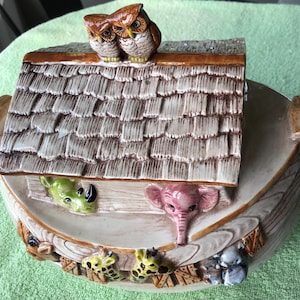 Animals cookie jar