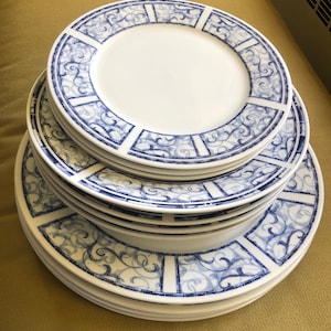 Breton Blue by Oneida china set