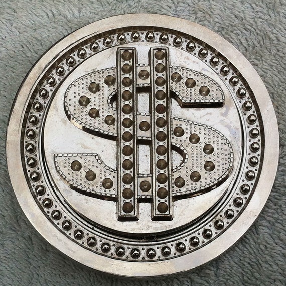 Rotating dollar sign belt buckle - Etsy